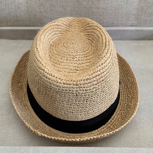 Banana Republic Packable Fedora Straw Hat Small/Medium adjustable - Picture 6 of 10